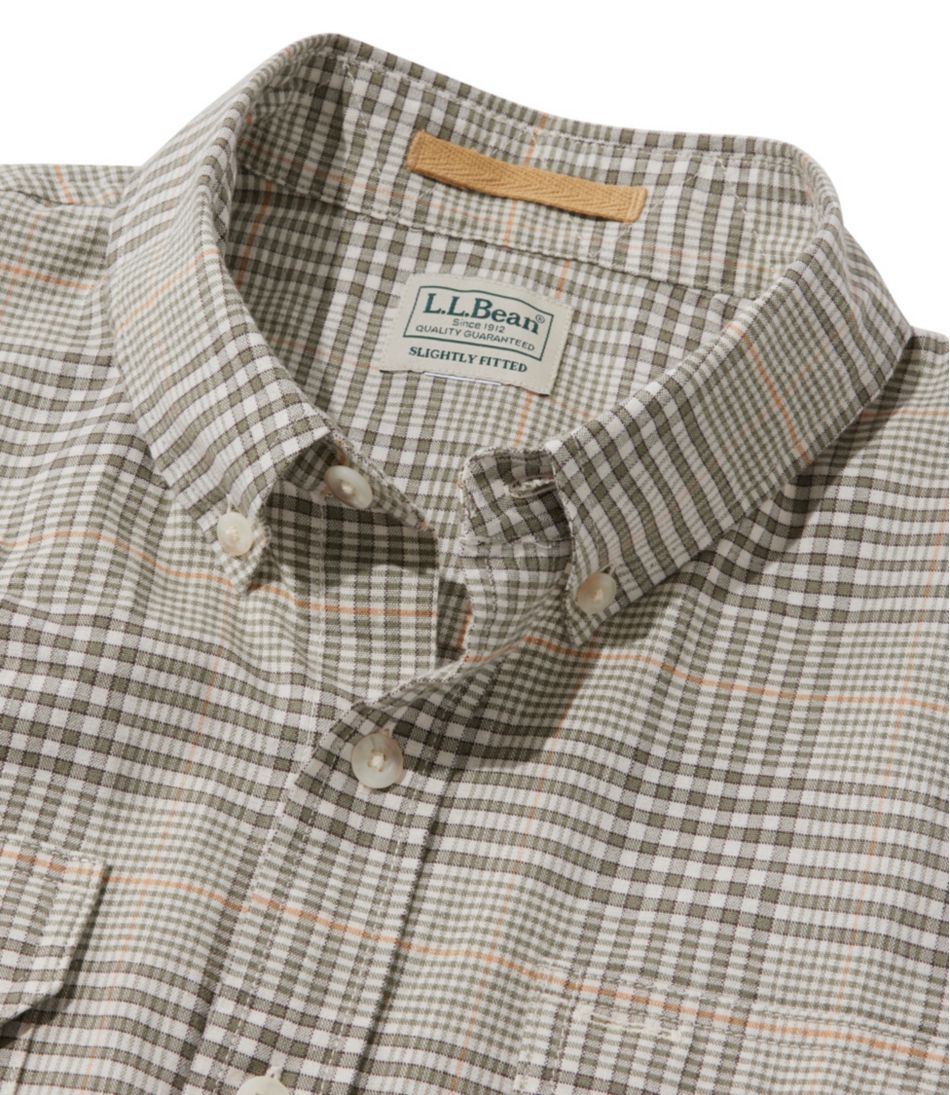 L.L.Bean Men's Stonecoast Hemp Shirt, Long-Sleeve, Slightly Fitted Untucked Fit CLOTHING|SALE