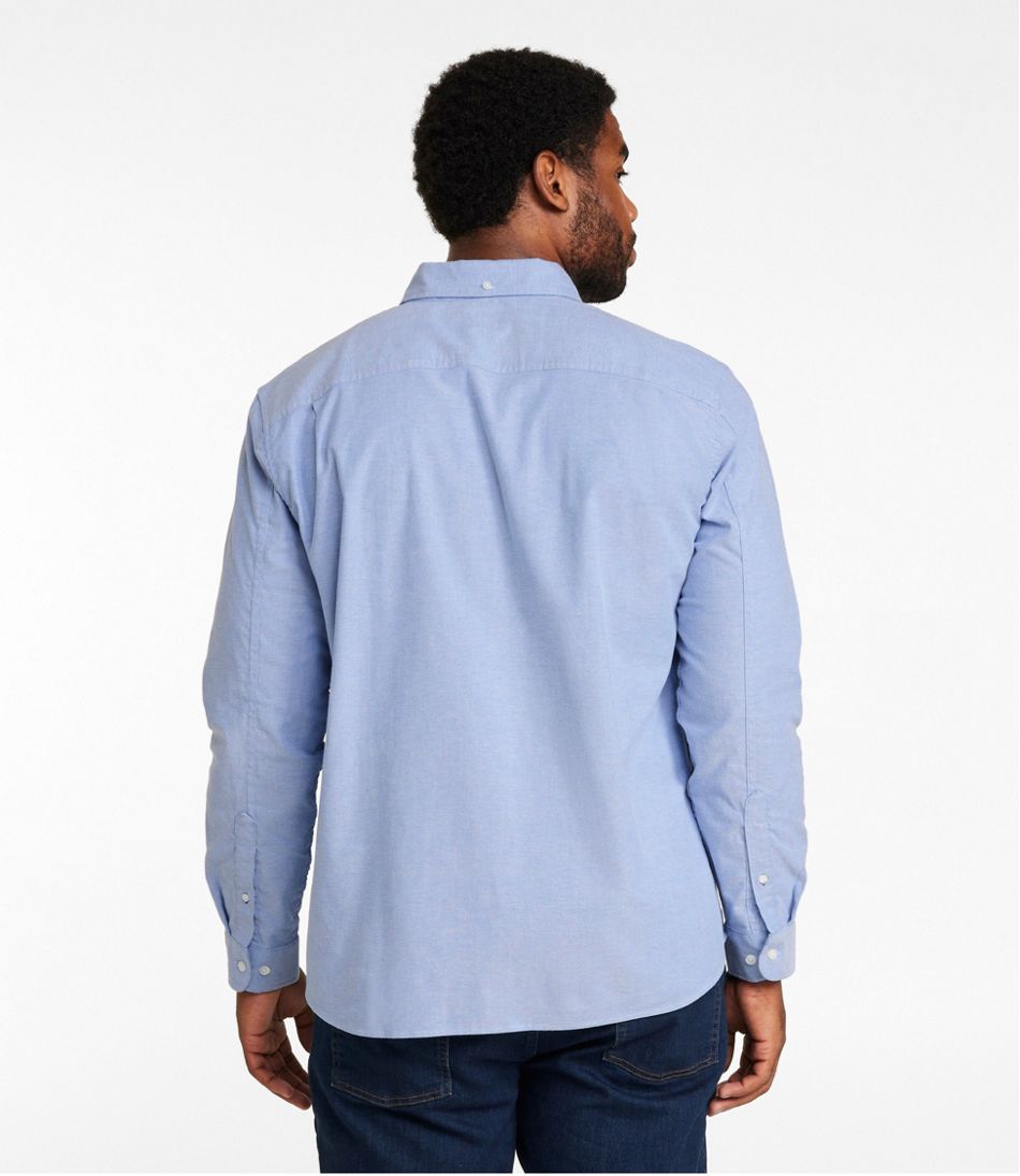 L.L.Bean Men's Comfort Stretch® Oxford Shirt, Slightly Fitted Untucked Fit CLOTHING|SALE