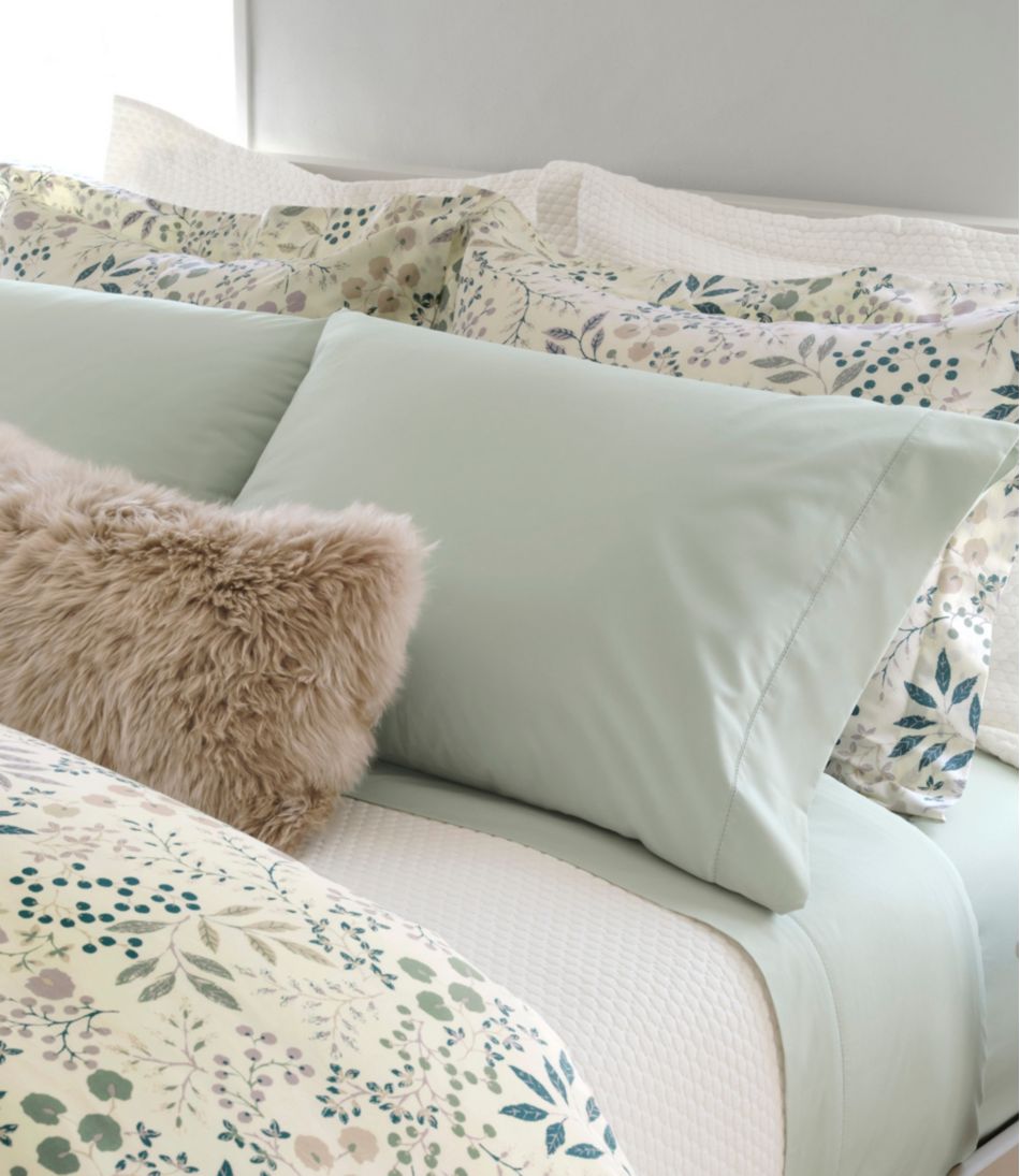L.L.Bean 280-Thread-Count Pima Cotton Percale Sheet Set HOME GOODS