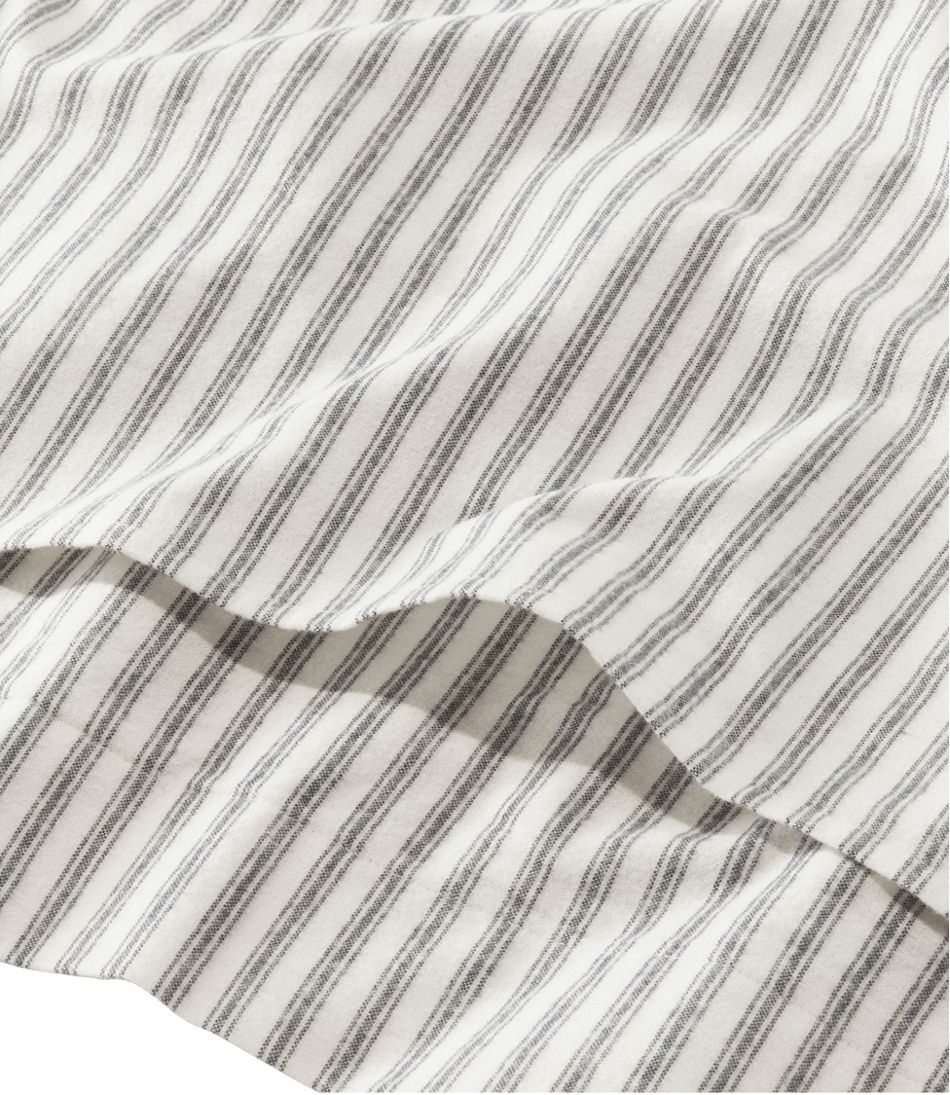 L.L.Bean Ultrasoft Comfort Flannel Comforter Cover Collection, Stripe HOME GOODS