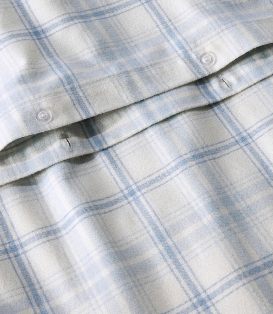 L.L.Bean Ultrasoft Comfort Flannel Comforter Cover Collection, Plaid HOME GOODS