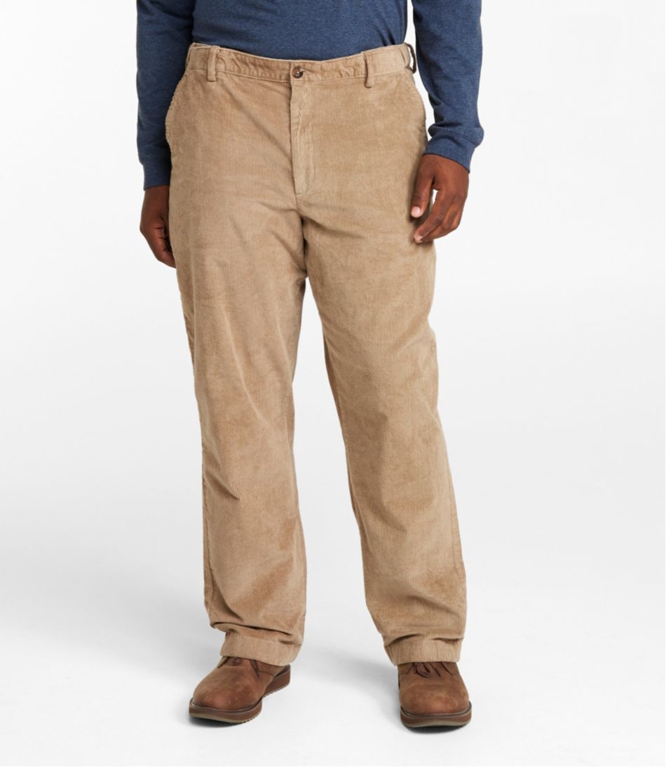 L.L.Bean Men's Stretch Country Corduroy Pants, Natural Fit, Plain Front, Hidden Comfort CLOTHING|SALE