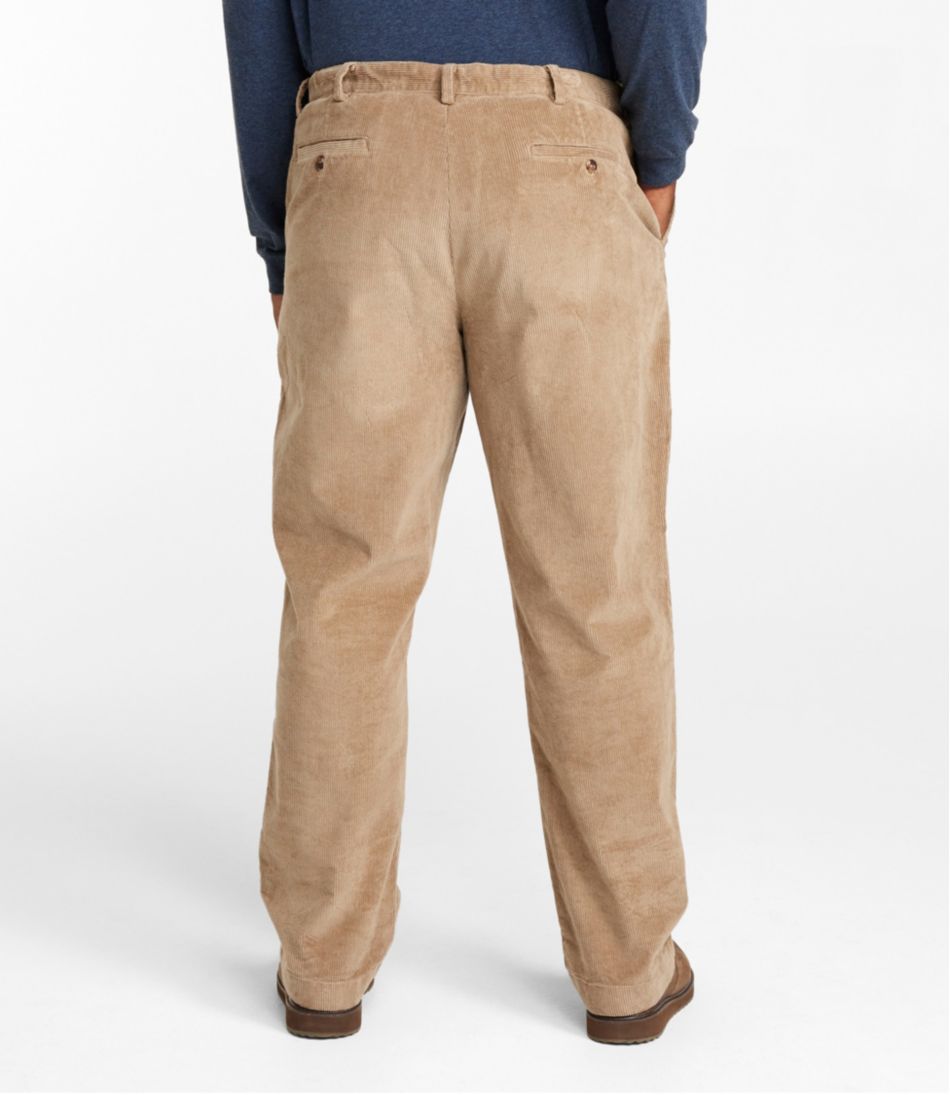 L.L.Bean Men's Stretch Country Corduroy Pants, Natural Fit, Plain Front, Hidden Comfort CLOTHING|SALE
