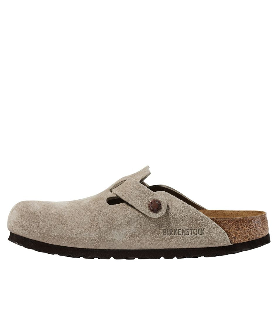 L.L.Bean Women's Birkenstock Boston Clogs, Suede Soft Footbed FOOTWEAR