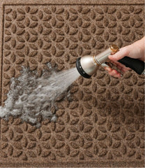 L.L.Bean Heavyweight Recycled Waterhog Doormat, Blooming Circles, Personalized HOME GOODS