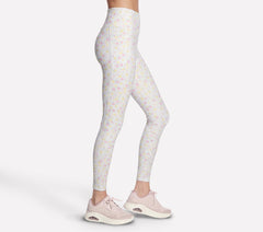 GO WALK Rib Floral Full Length High-Waisted Legging | Skechers on sale