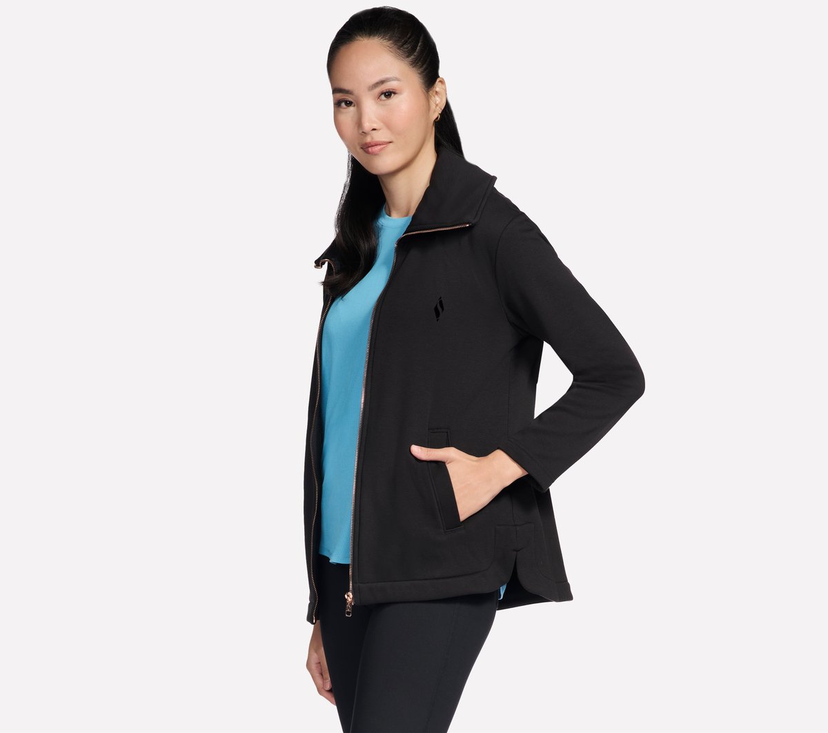 GO SNUGGLE Tunic Full Zip Jacket | Skechers sale
