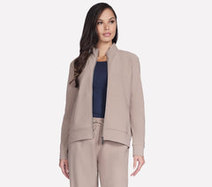 GO Luxe Rib Everyday Full Zip Jacket | Skechers discount