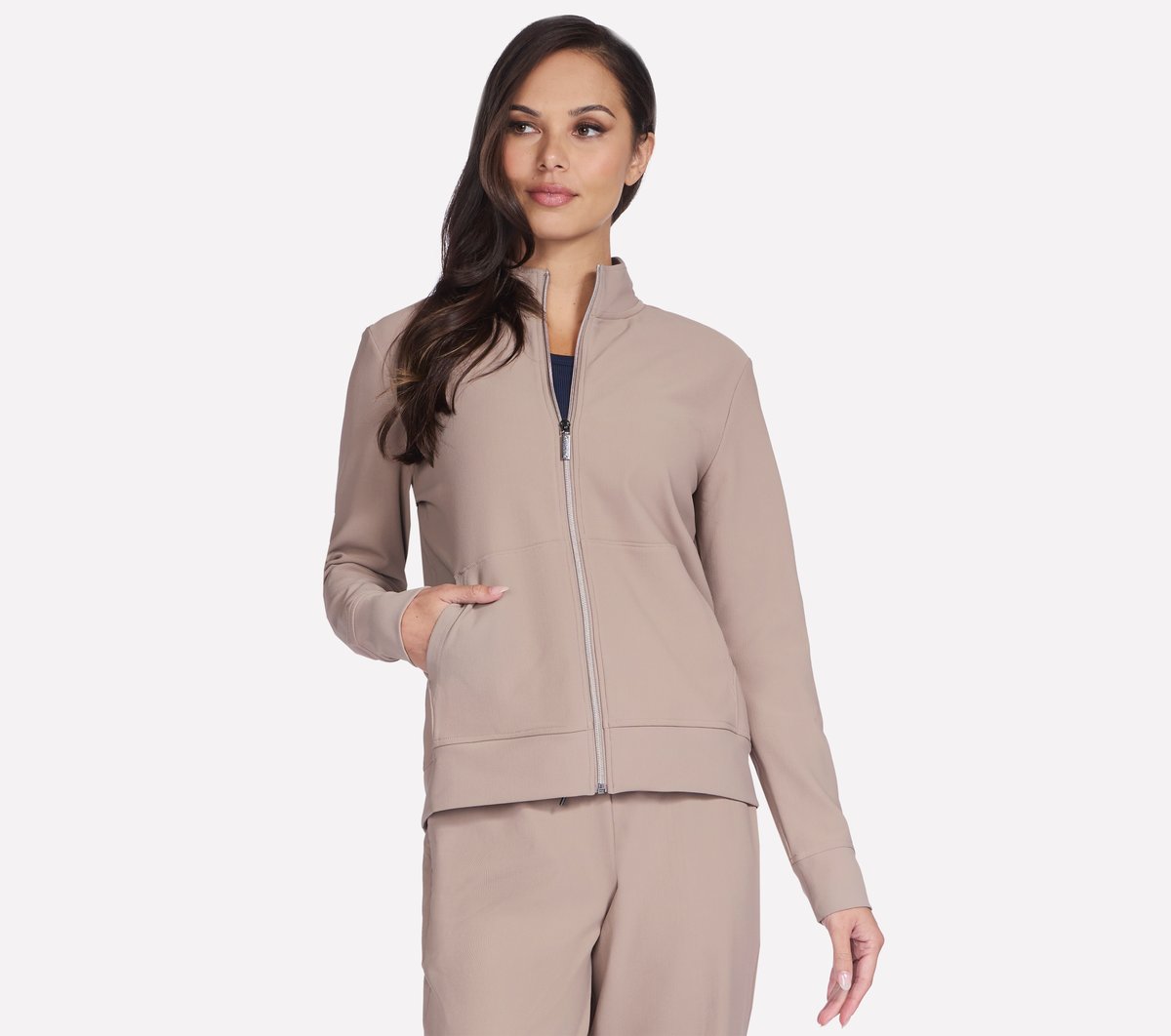 GO Luxe Rib Everyday Full Zip Jacket | Skechers discount
