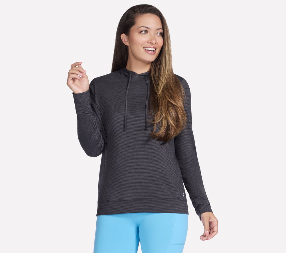 GO DRI Swift Stripe Hoodie | Skechers for sale