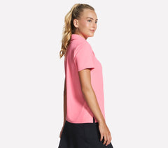 GO GOLF Short Sleeve Birdie Zip Front Polo | Skechers for sale