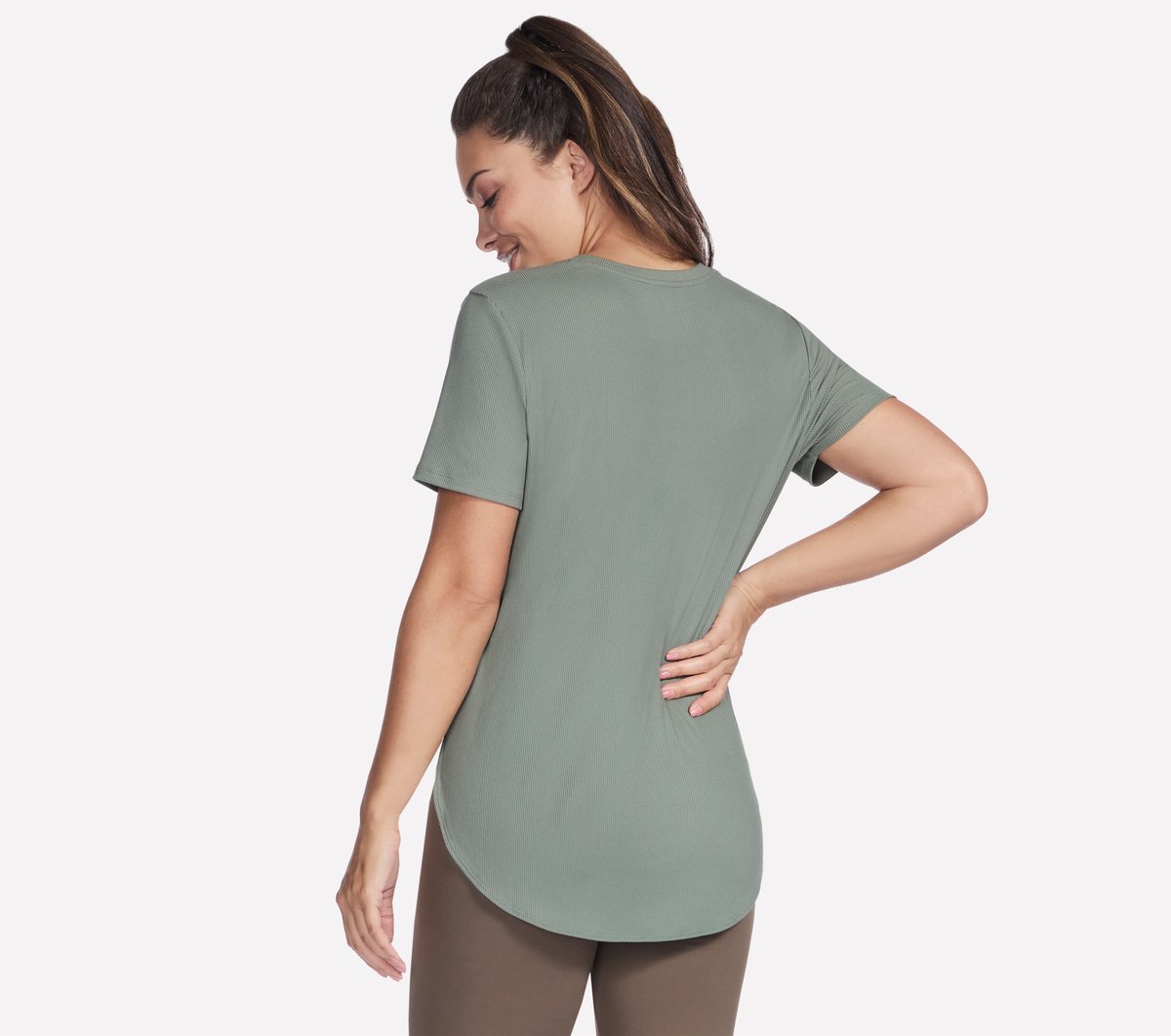 GO WALK Luxe Rib Tunic Tee | Skechers discount