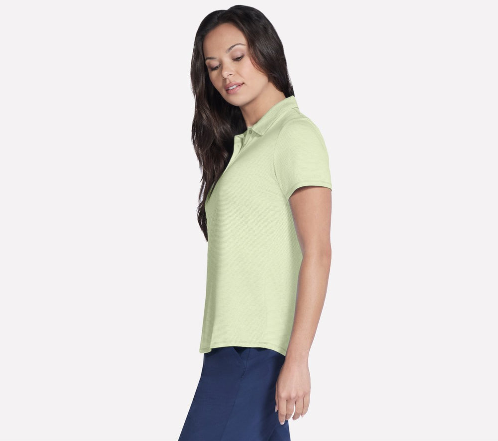 Short Sleeve On The Green Striped Polo | Skechers on sale